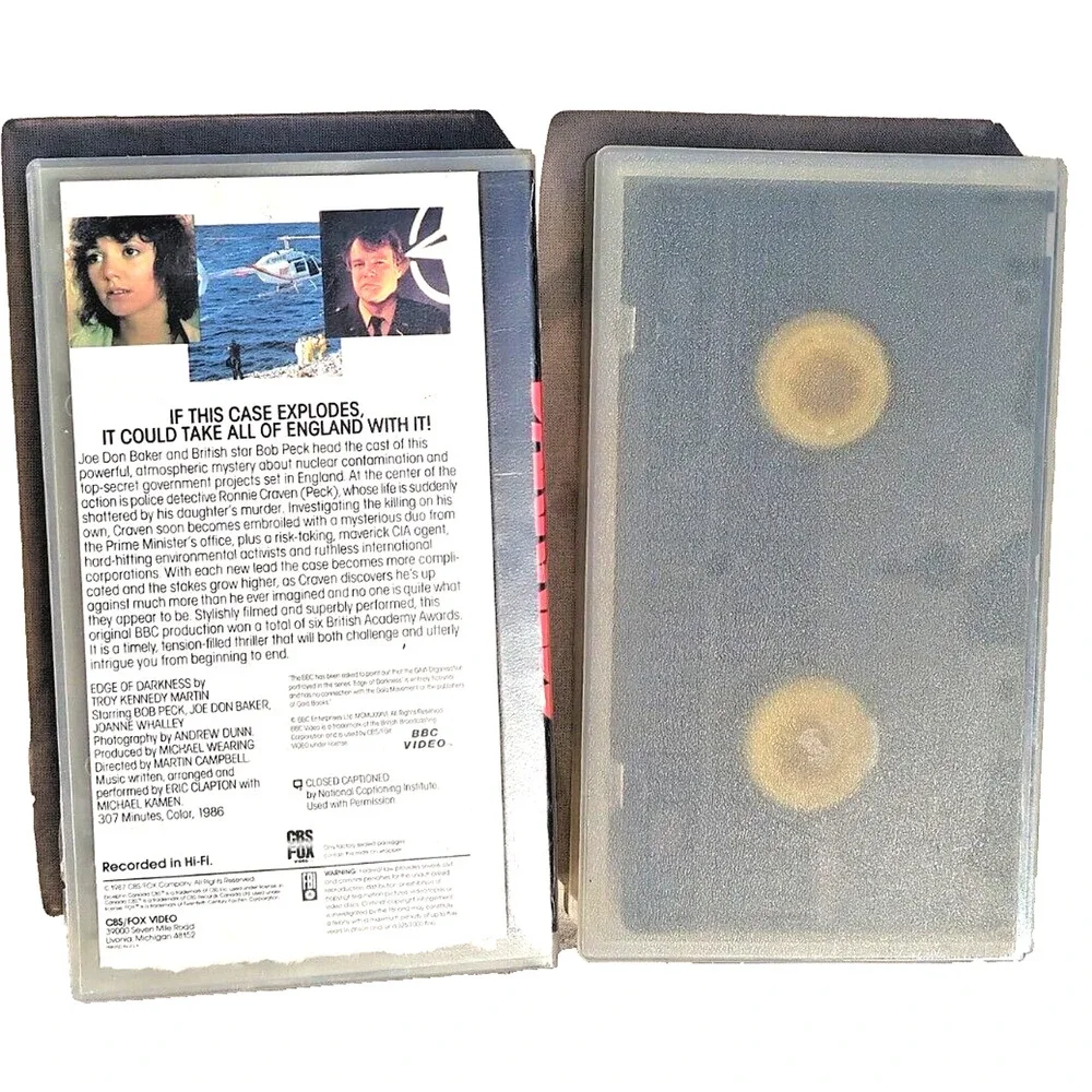 Edge Of Darkness 1987 VHS Part 1 & 2 CBS FOX Thriller Bob Peck Jo Don Baker 2 PK